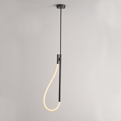 висящо осветително тяло LED 12W 3000K 536LM MALPO метал + силикон IP20 L18.5xH150