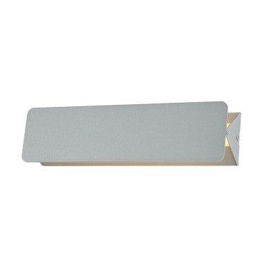 Стенно LED осветително тяло 10W 3000K алуминий сив 31x8x5,5cm PYRAMID