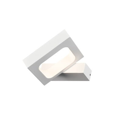 стенно осветително тяло LED 6W 3000K алуминиев бял 14,5x13x3cm CYCLOP