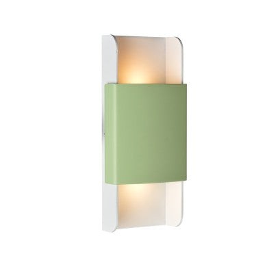 стенно осветително тяло LED 12W 3000K алуминиев мента+бяло 25X11X5,3CM