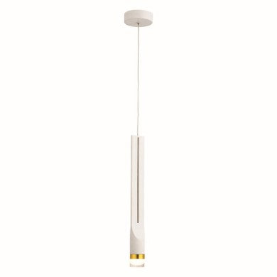 висящо осветително тяло LED 5W 3000K 300lm бял метал IP20 D6xH228cm ESTRELA