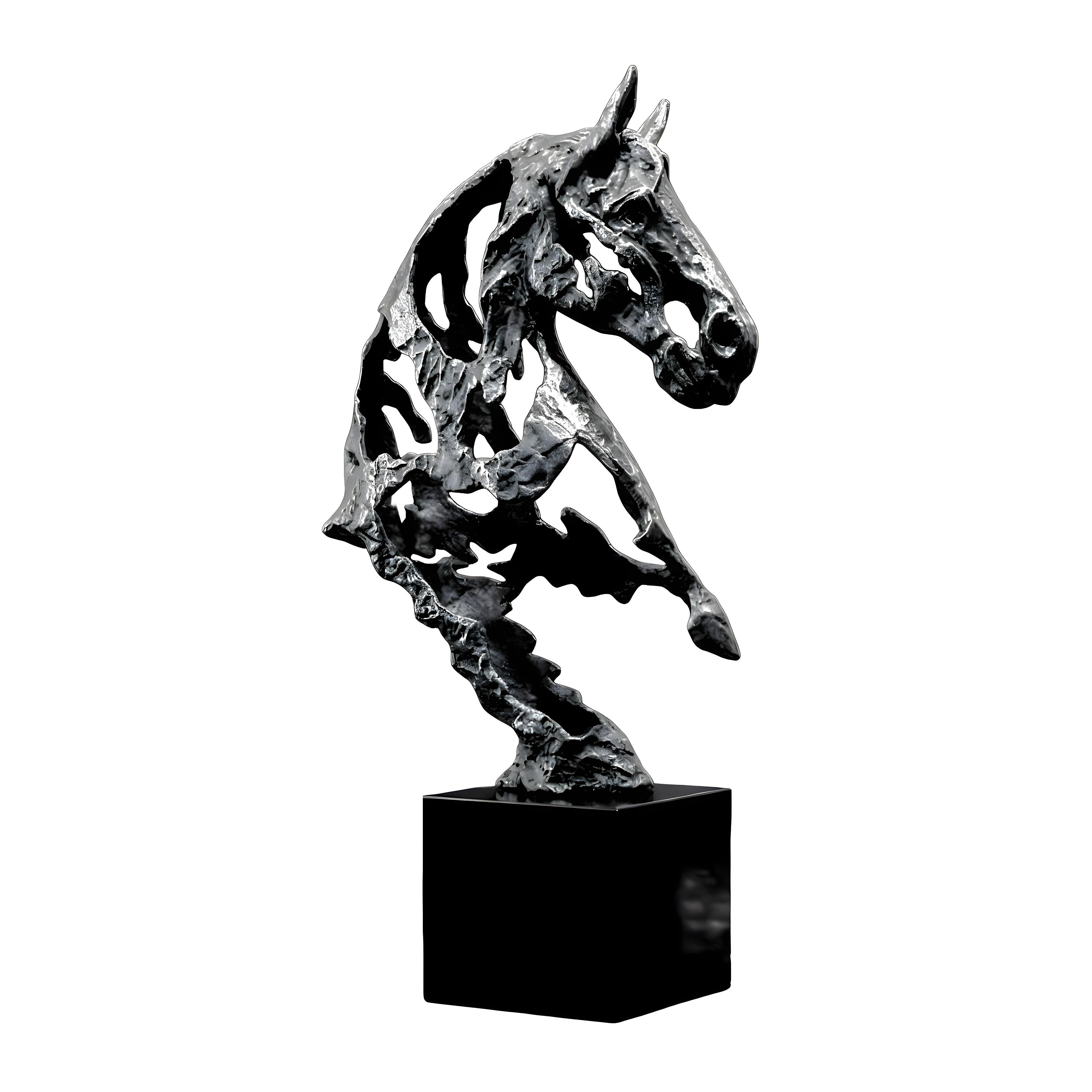 Абстрактна скулптура на кон Metal Horse | 82 см | Алуминий