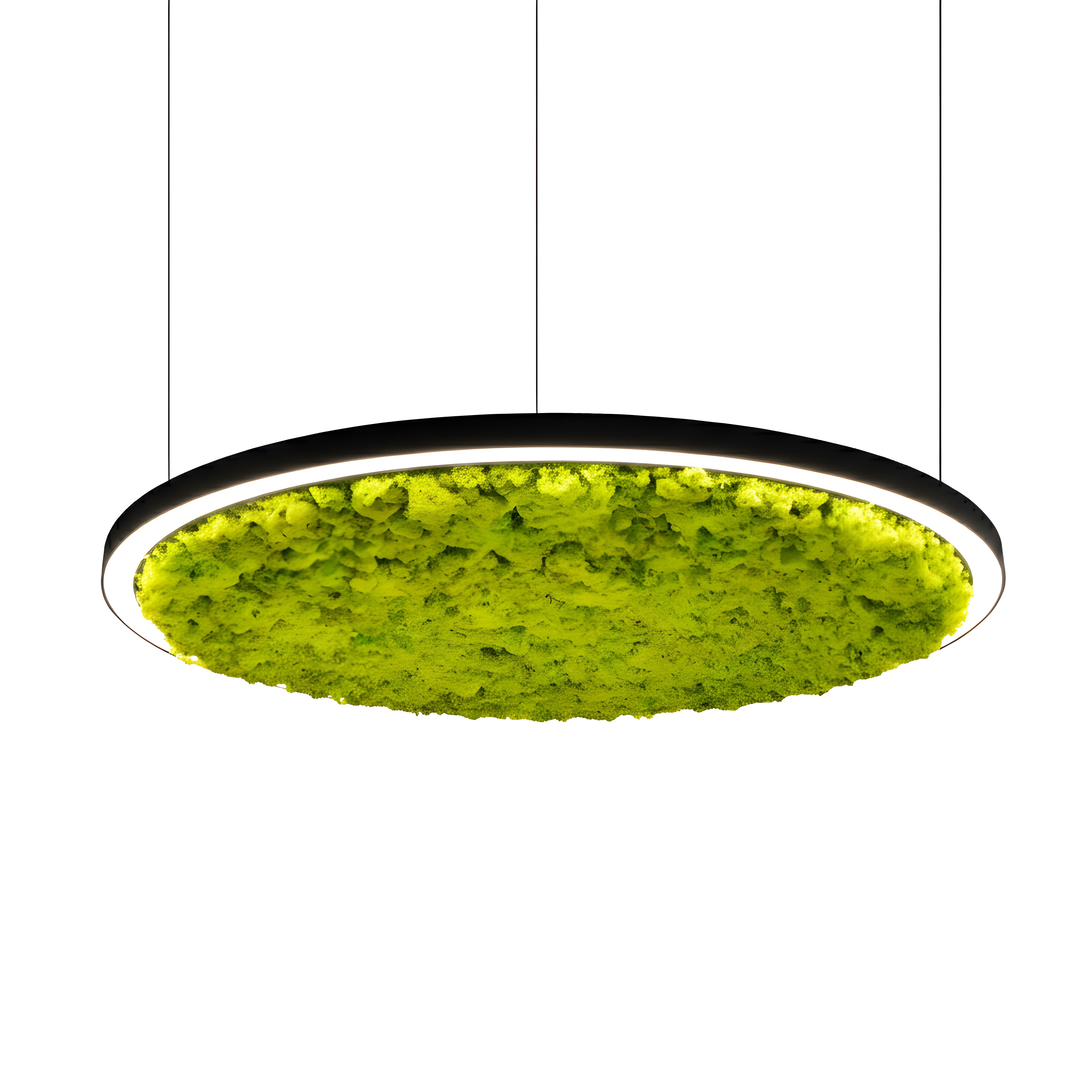 Акустична висяща LED лампа Cool Moss | Скандинавски мъх | 6 цвята