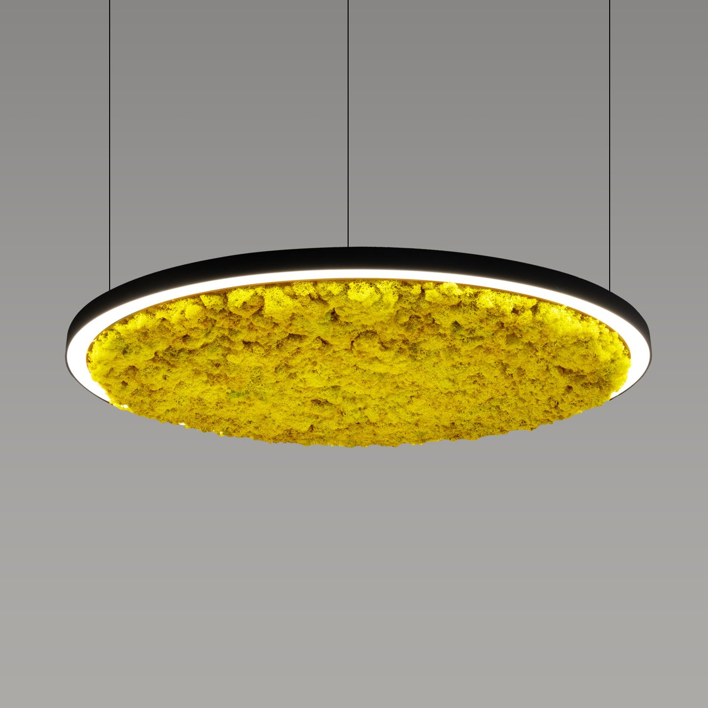 Акустична висяща LED лампа Cool Moss | Скандинавски мъх | 6 цвята