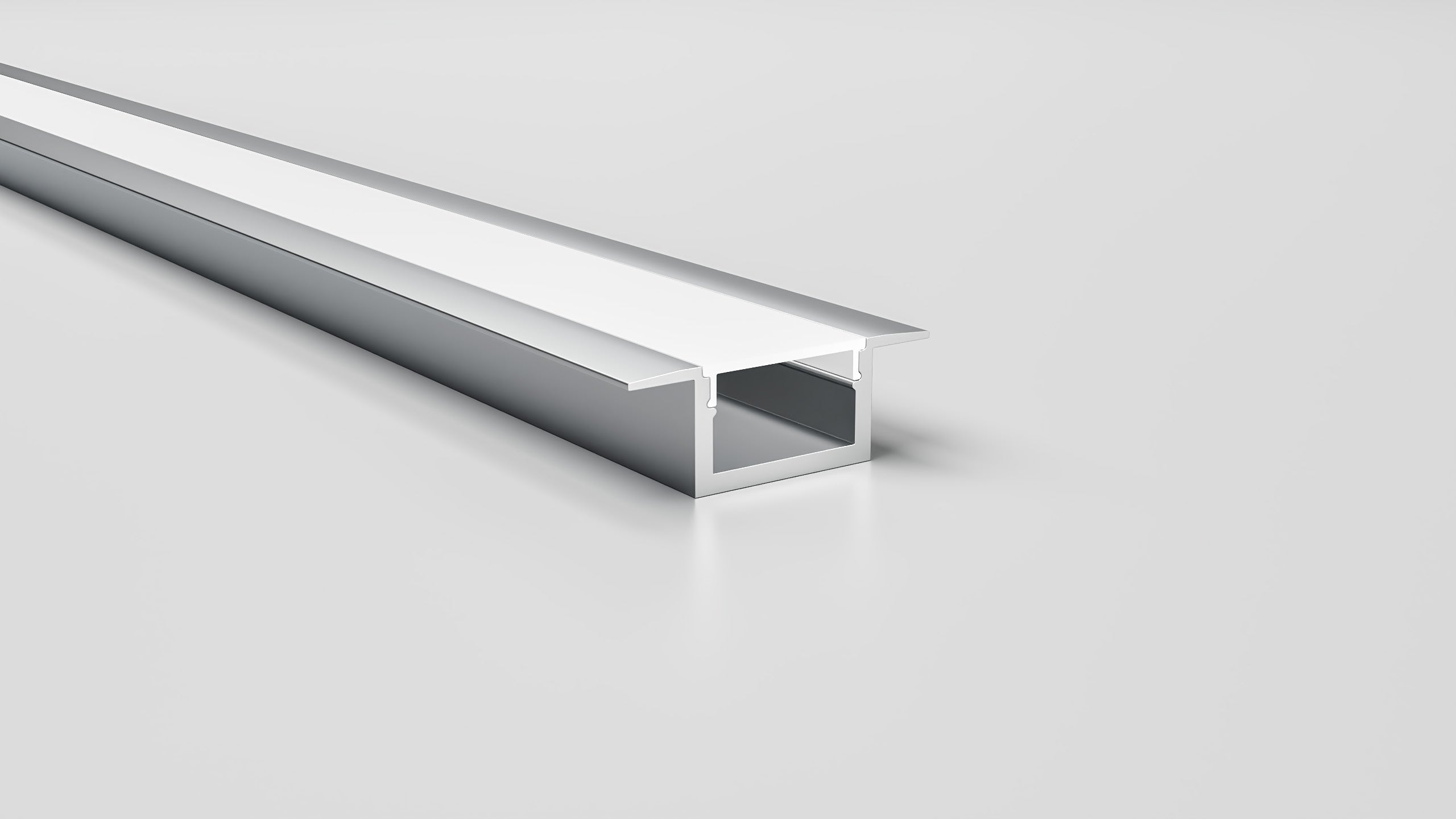 Алуминиев профил за LED лента Board 34x12 мм | С дифузер и капачки