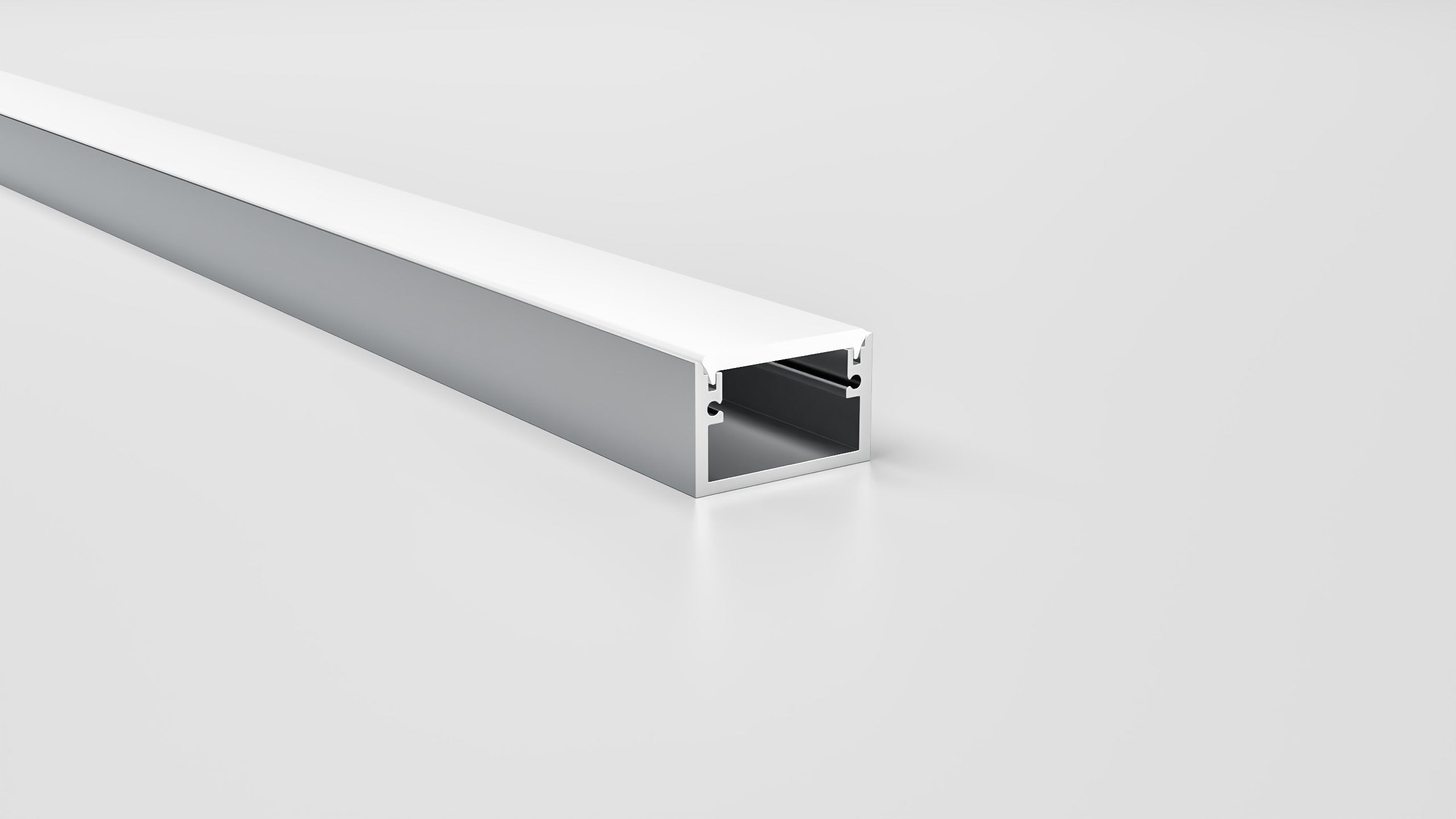 Алуминиев профил за LED лента Box | 30x20 мм | С дифузер
