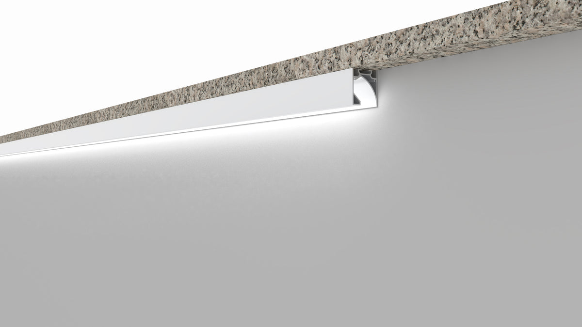 Алуминиев профил за LED лента Halo 35.5×30 мм | 1 метър | Открит монтаж | Елоксиран - alternate view