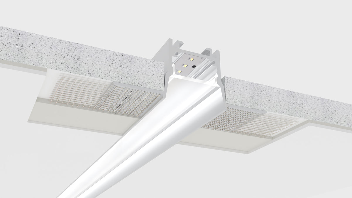 Алуминиев профил за LED лента Inside Pro Trimless | 69×28 мм | Безрамков монтаж в гипсокартон | 1 метър