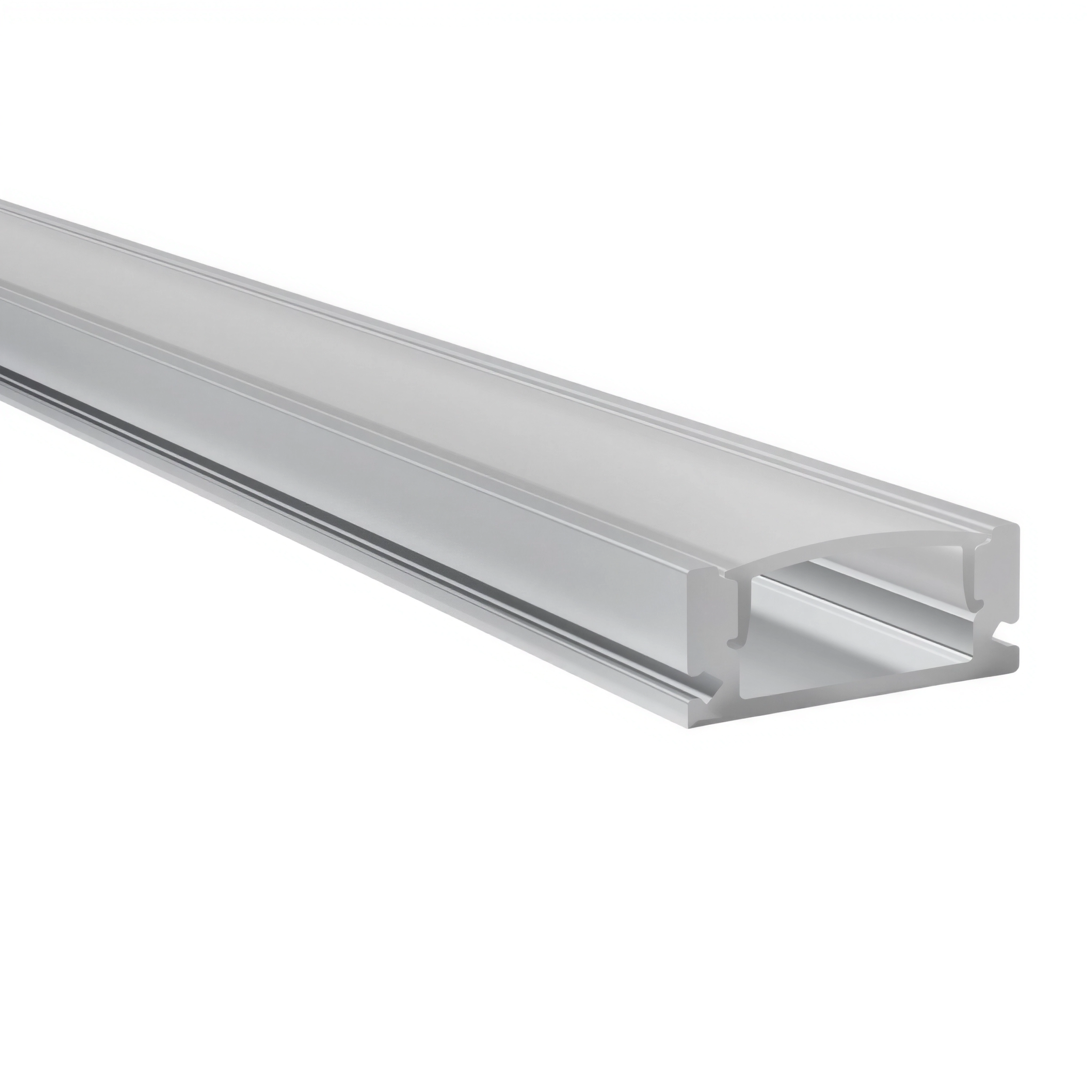 Алуминиев профил за LED лента OM 509 | 17×7 мм | 3 метра | OPAL дифузер