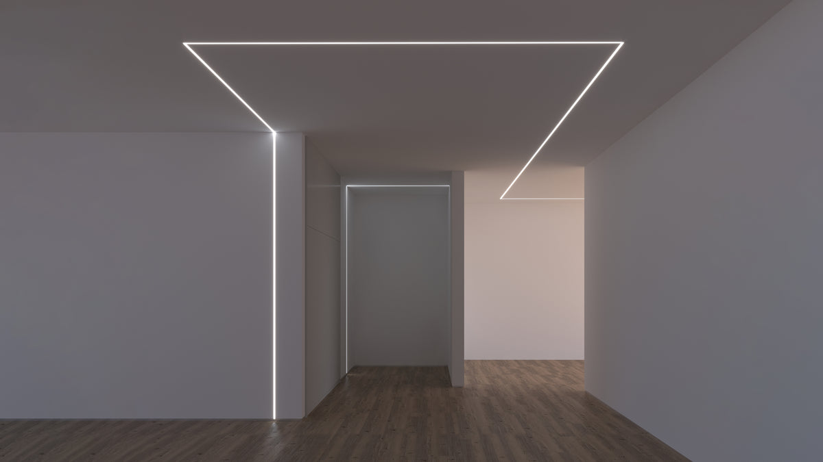 Алуминиев профил за LED лента Trimless Nano Line | 53×18,5 мм | Безрамков монтаж в гипсокартон | 2 метра