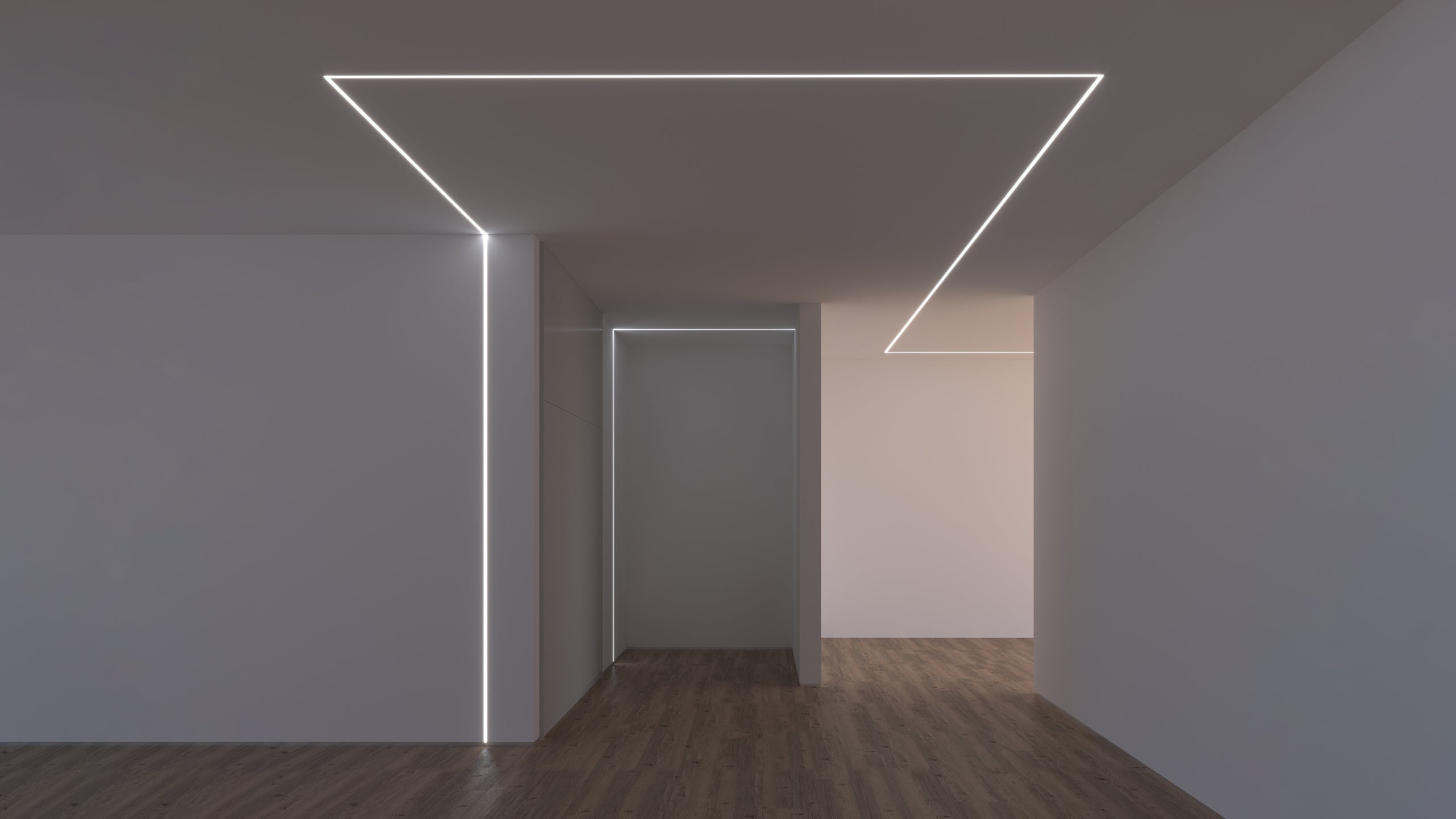 Алуминиев профил за LED лента Trimless Nano Line | 53×18,5 мм | Безрамков монтаж в гипсокартон | 2 метра