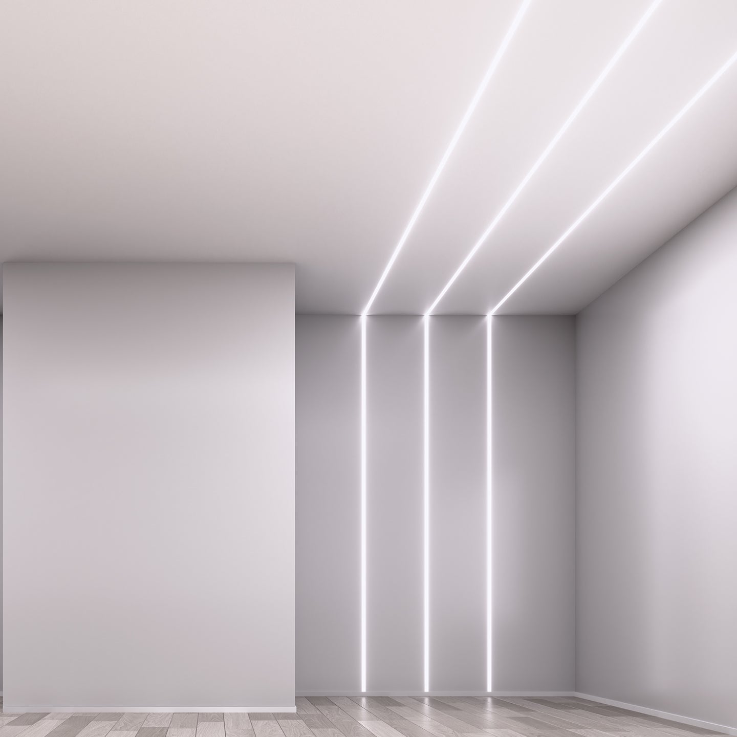 Алуминиев профил за LED лента Trimless Strap Line PRO | 76×15 мм | Вграден монтаж | 1 метър