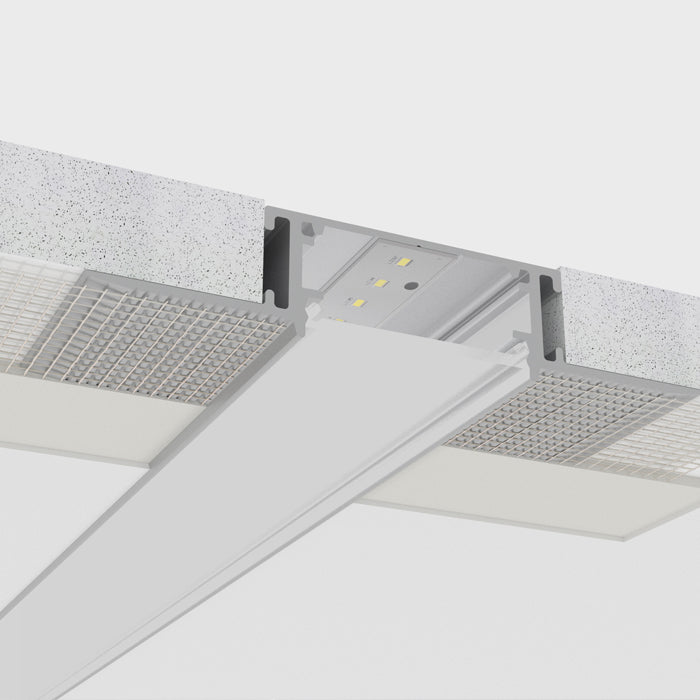 Алуминиев профил за LED лента Trimless Strap Line PRO | 76×15 мм | Вграден монтаж | 1 метър
