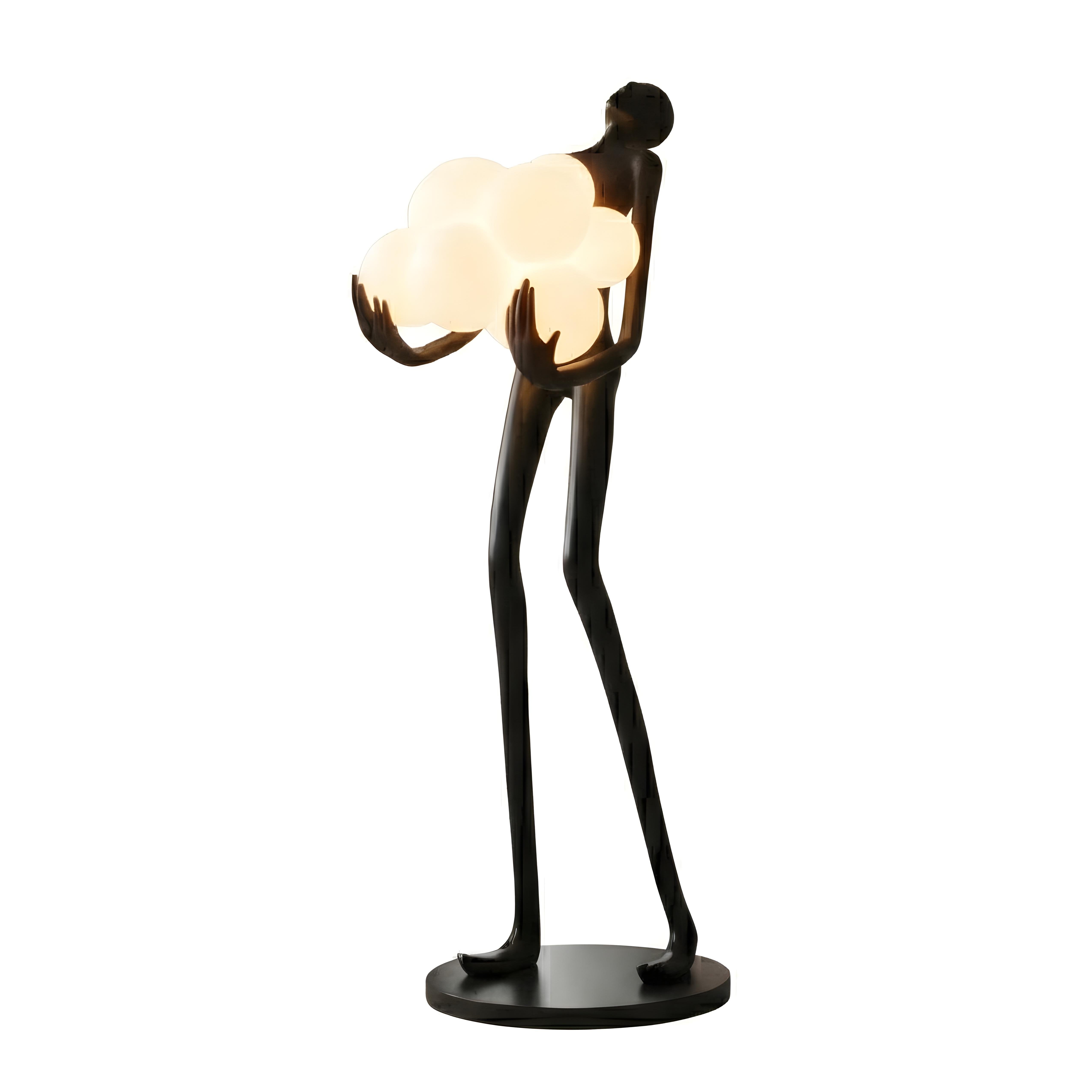Декоративна лампа Light Keeper | Фигура с облачни сфери | 180cm