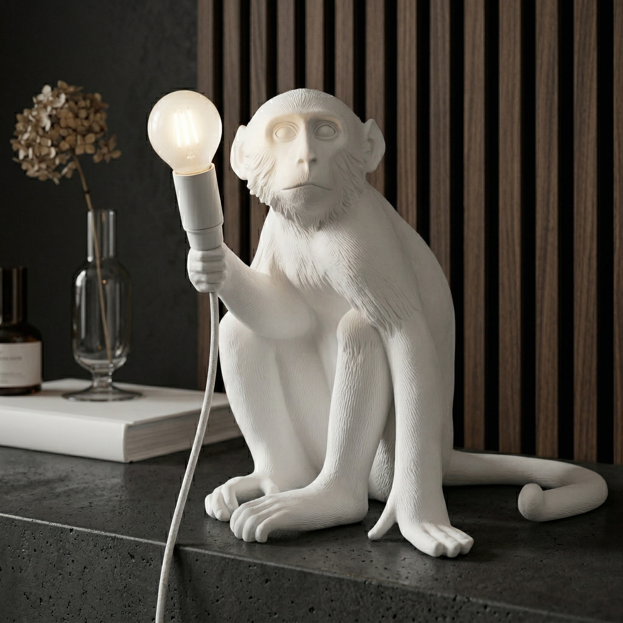 Декоративна настолна лампа Monkey Table | Маймуна | 76cm | 3000K