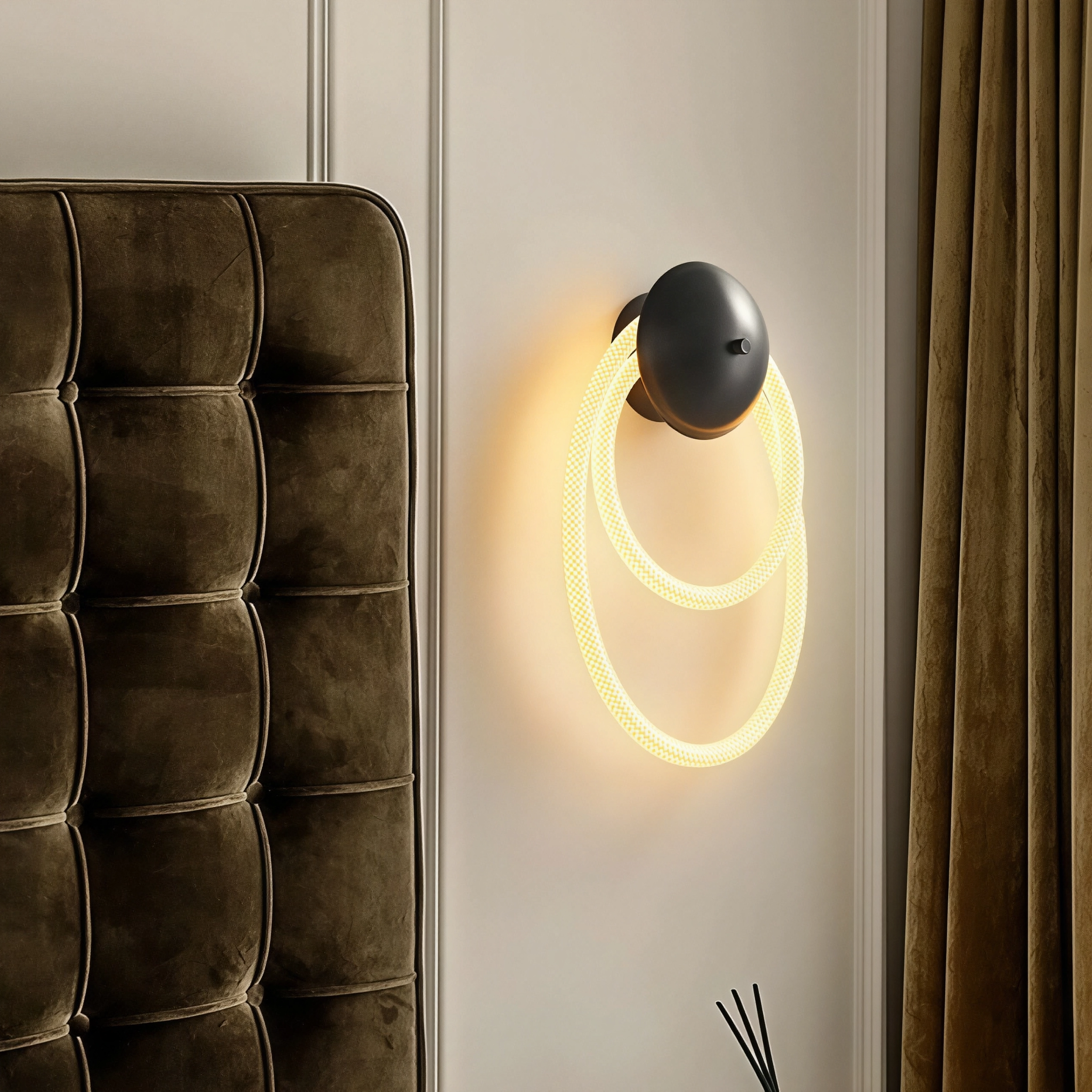 Декоративна стенна лампа с въже/маркуч Swing Wall | 30W | 3000K