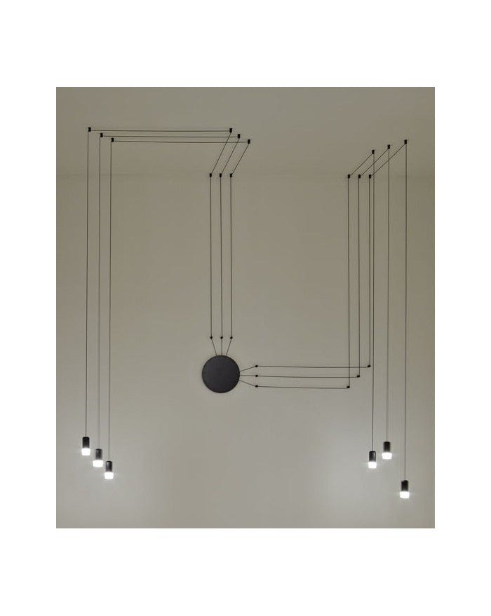 Дизайнерски LED полилей Edy Wall | Въжета | Дължина 580cm