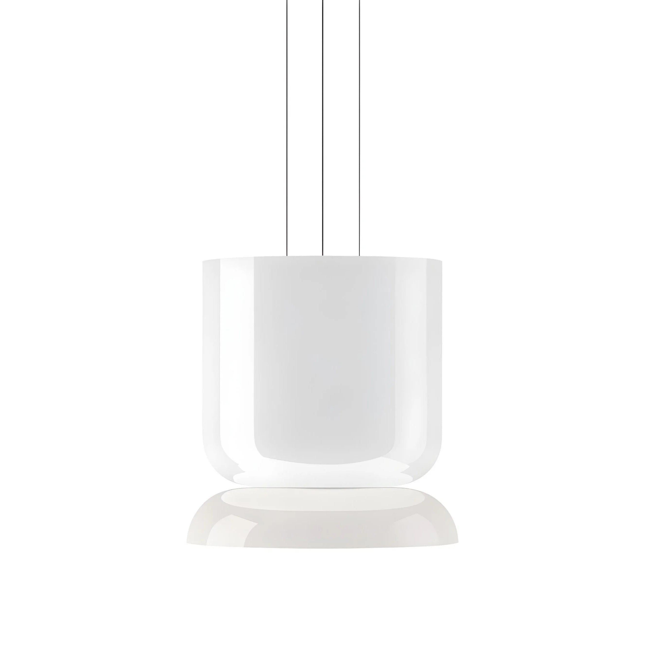 Висящ LED пендел Pluto Up | Бяло стъкло | 14W | 3000K