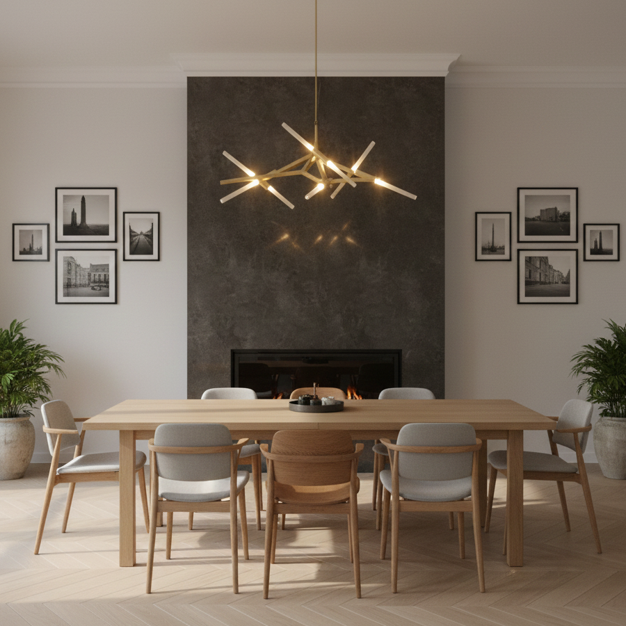 Дизайнерски полилей Starlight | Десет G9 тела | 50W