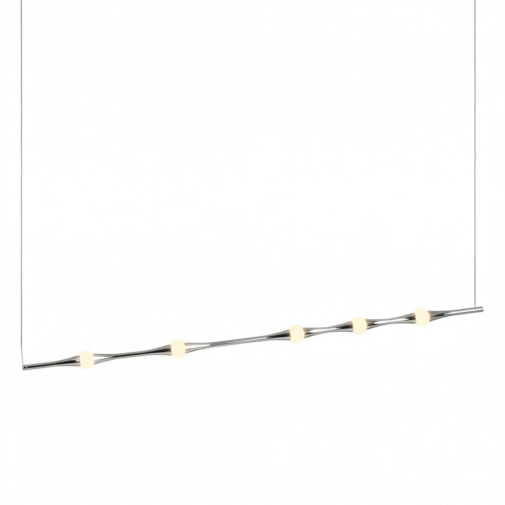 Дизайнерски висящ LED полилей Bamboo Horizontal | 3000K | 6W