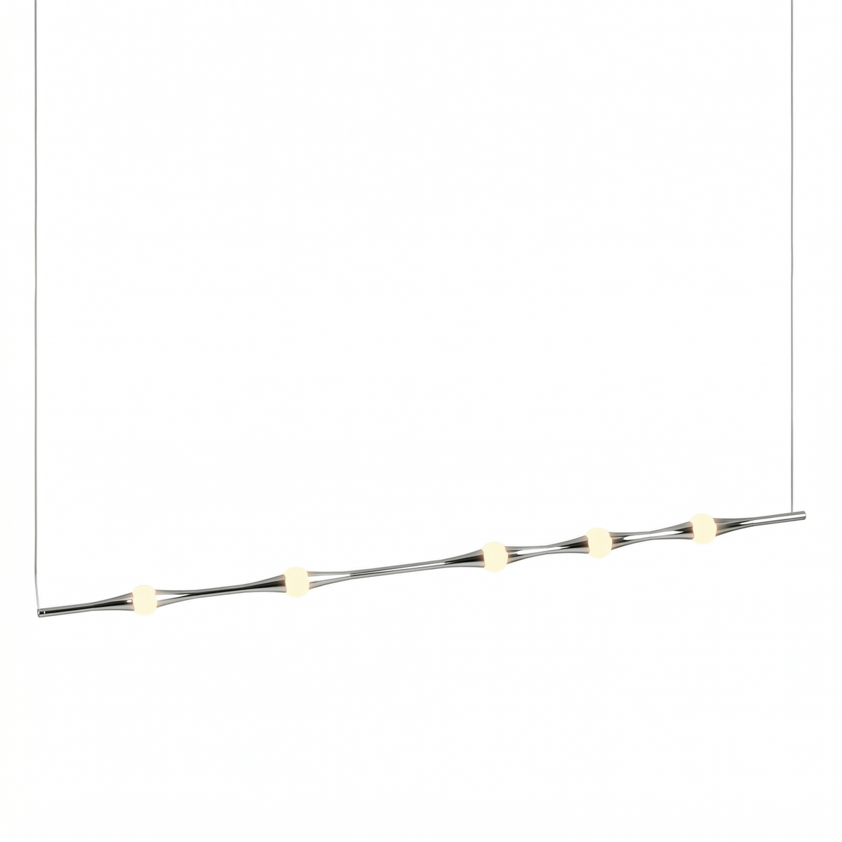 Дизайнерски висящ LED полилей Bamboo Horizontal | 3000K | 6W