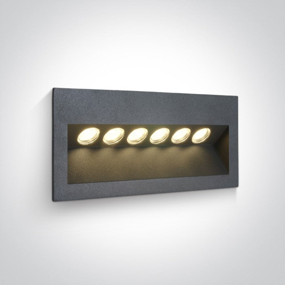 Фасаден LED аплик One Light | Антрацит | IP65 | 3000K | 6W