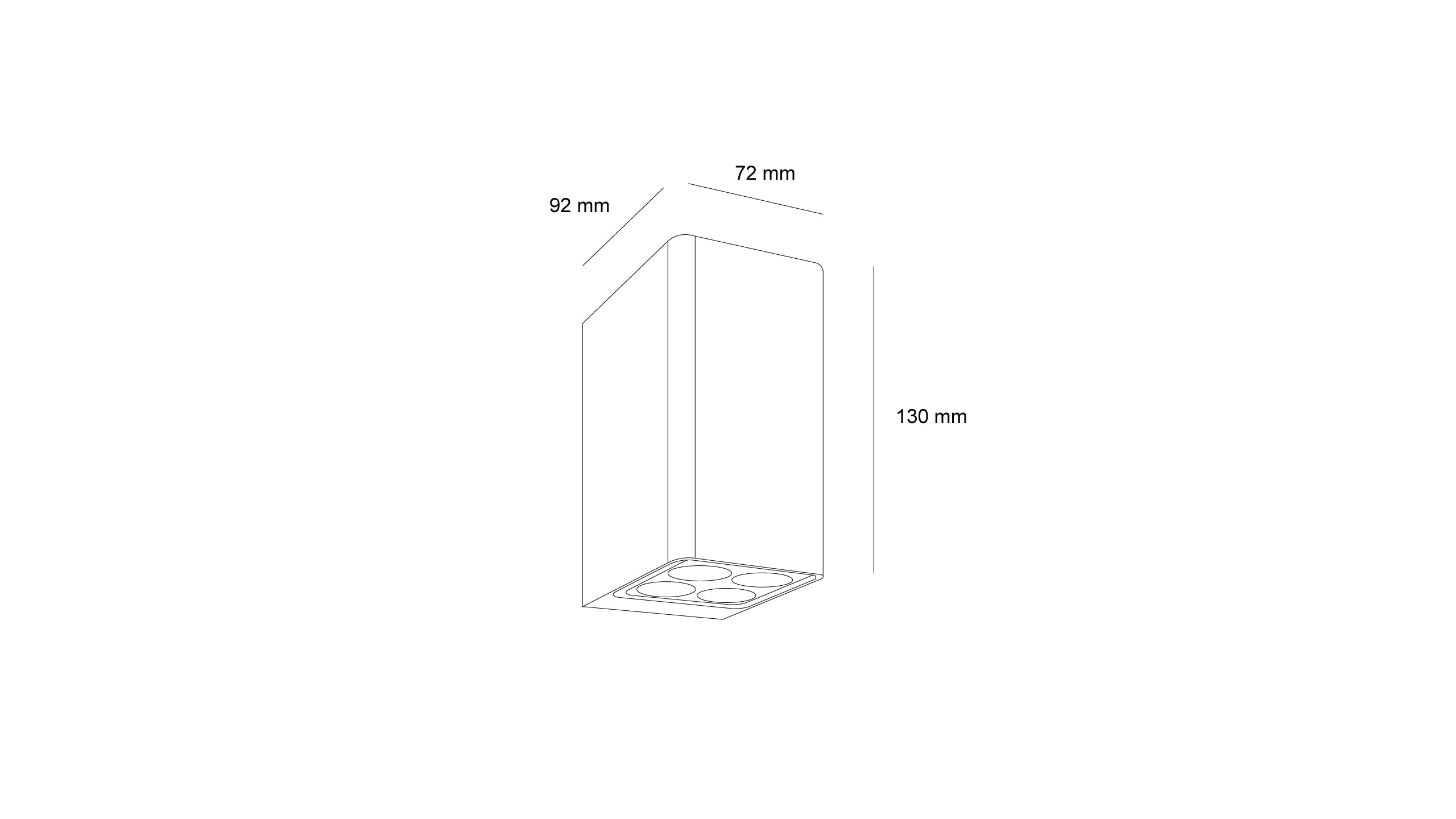 Фасаден LED аплик Phantom | Двупосочно светене | 8W | 3000K
