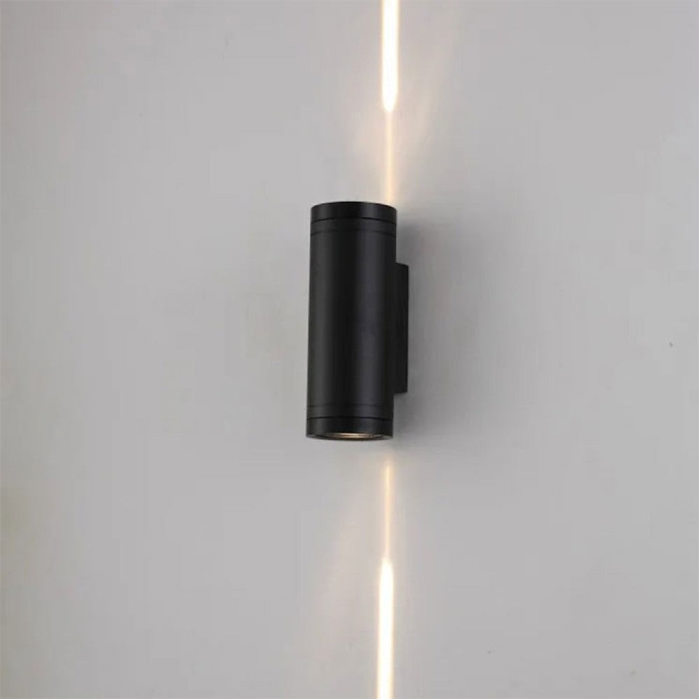 Фасаден LED аплик | Цилиндричен | Двупосочно светене | 2×3W | IP65