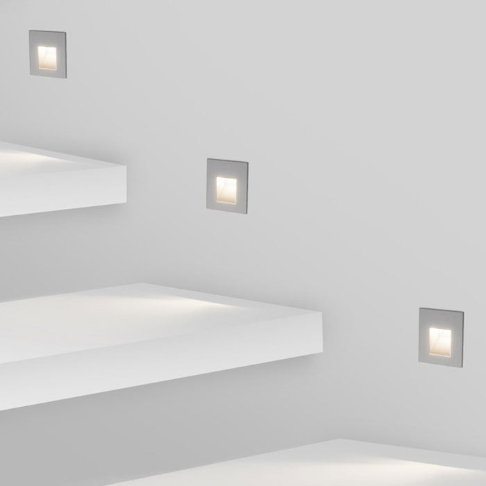 Фасадна LED луна за стълби/стена Step | Квадратна | IP65 | 3000K