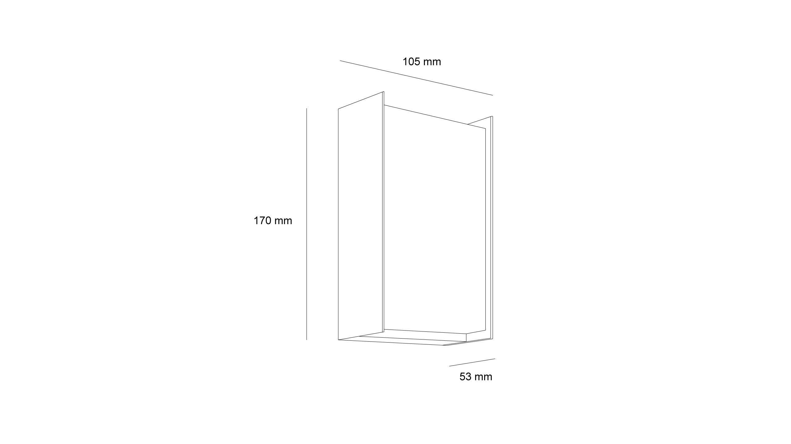 Фасадна влагозащитена лампа Brick | IP65 | 10W | 3000K