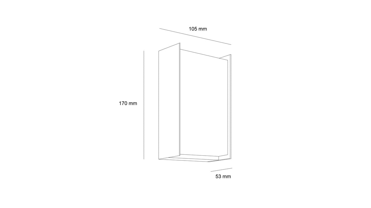 Фасадна влагозащитена лампа Brick | IP65 | 10W | 3000K