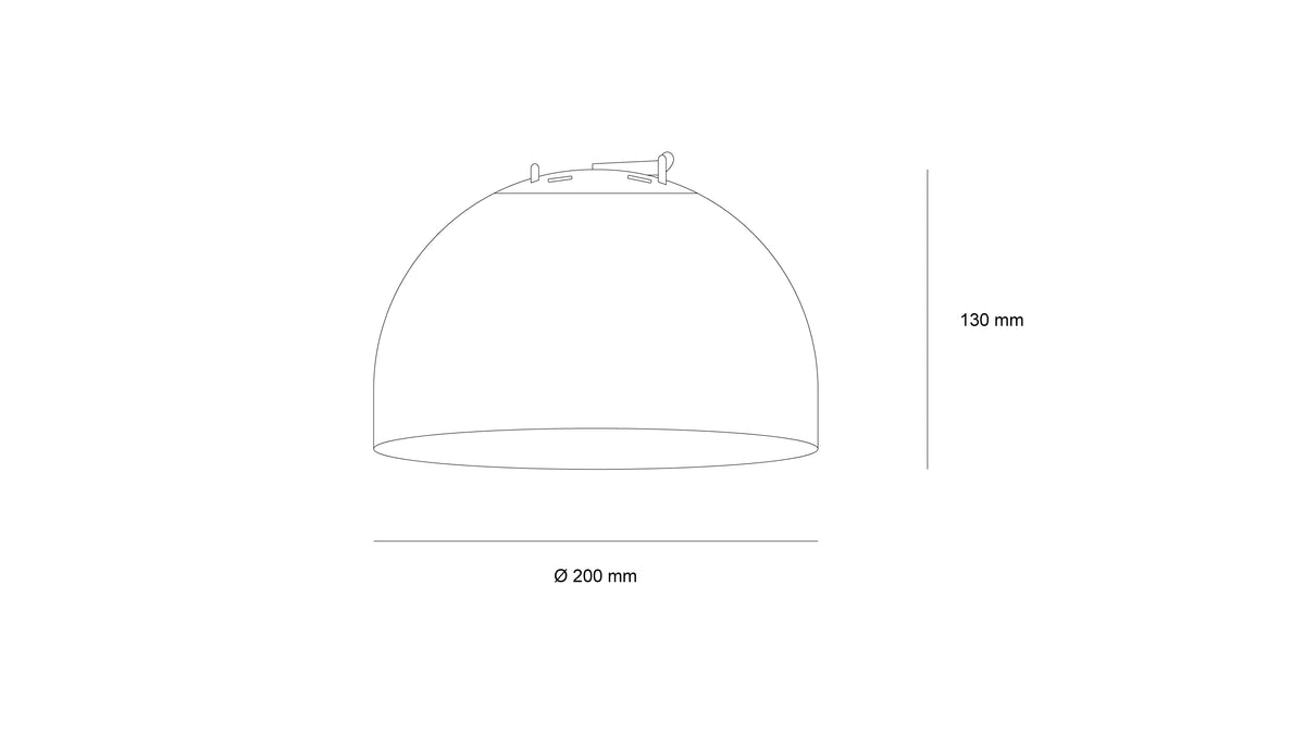 Голямо висящо осветление с опалов дифузер Opal Big Belt | 20cm