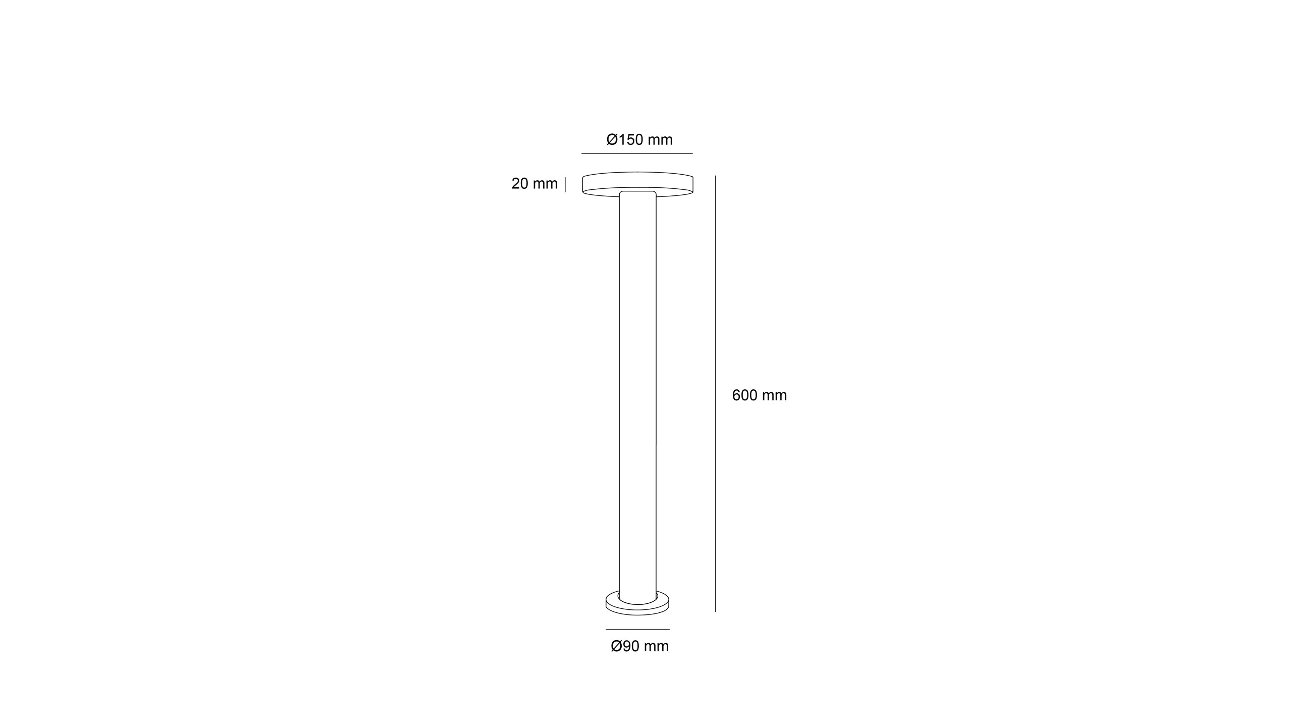 Градински LED стълб Way G | 60cm | IP65 | 3000K | Антрацит