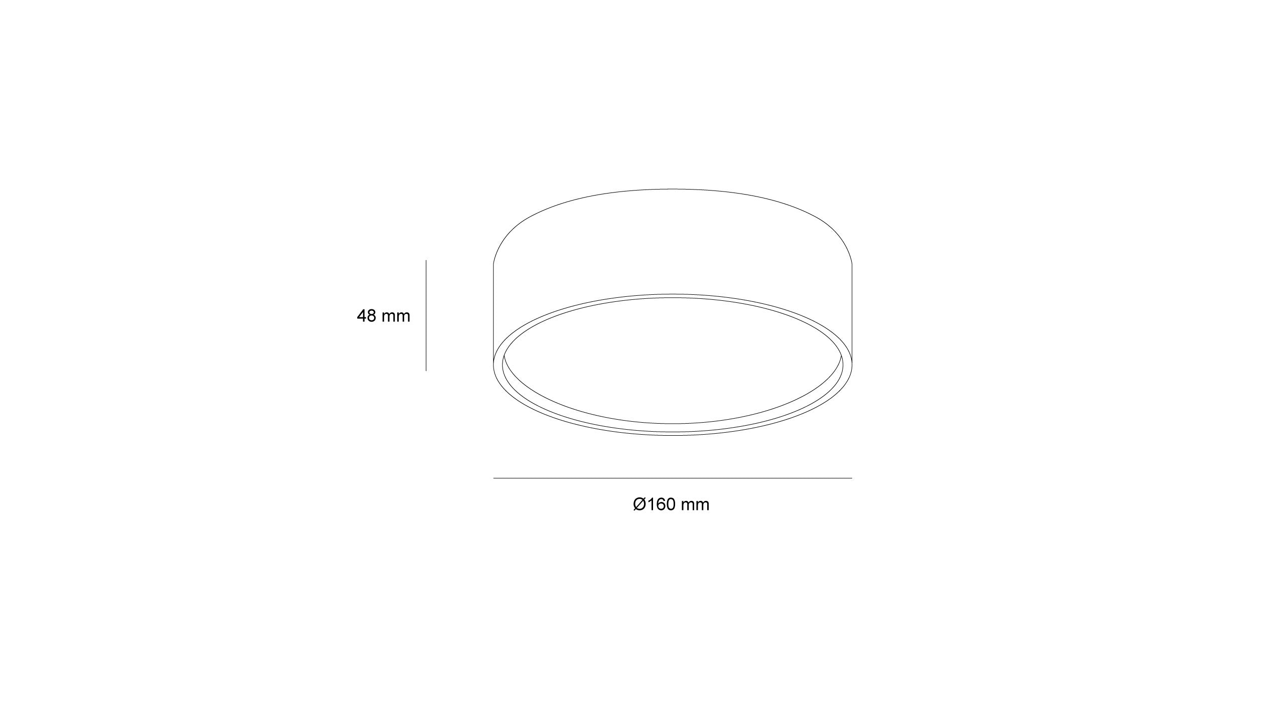 Кръгъл влагозащитен LED аплик Quin IP65 – Ø160 мм