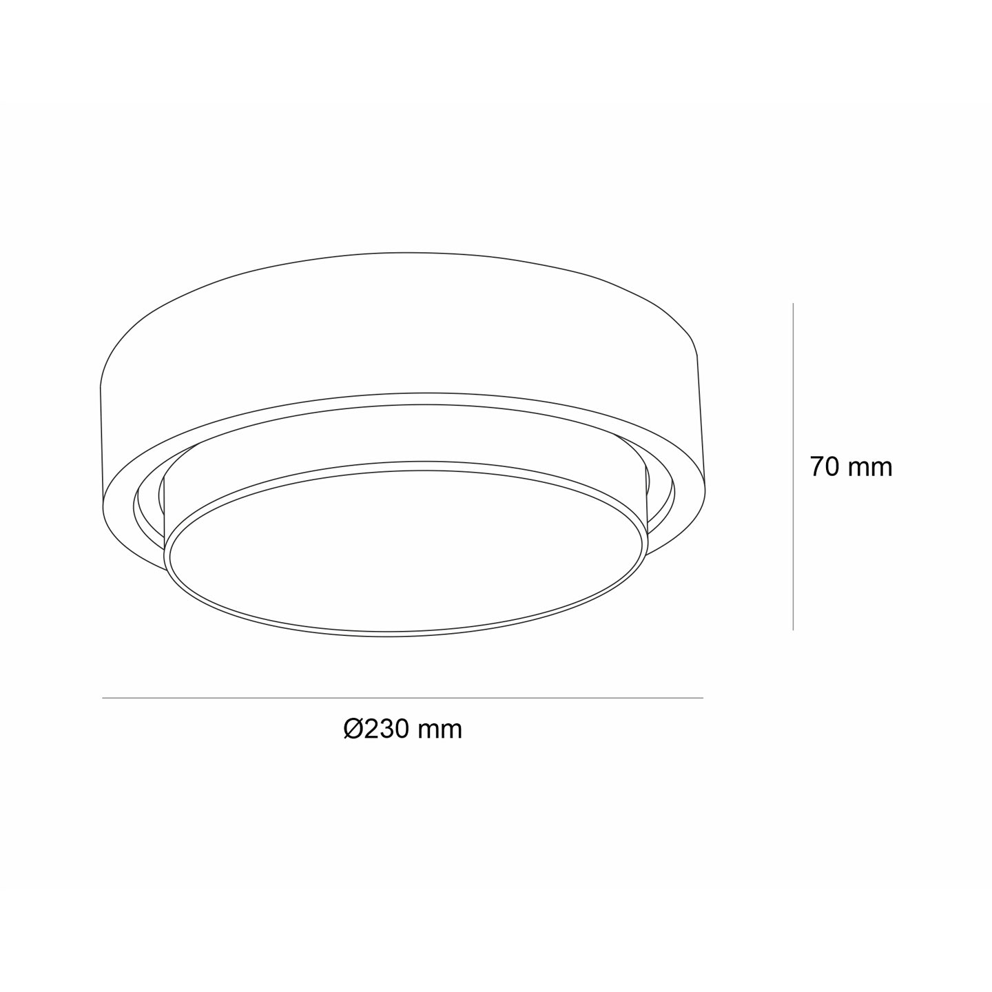 Кръгла фасадна LED плафониера Form R | Ø23cm | 18W | IP65