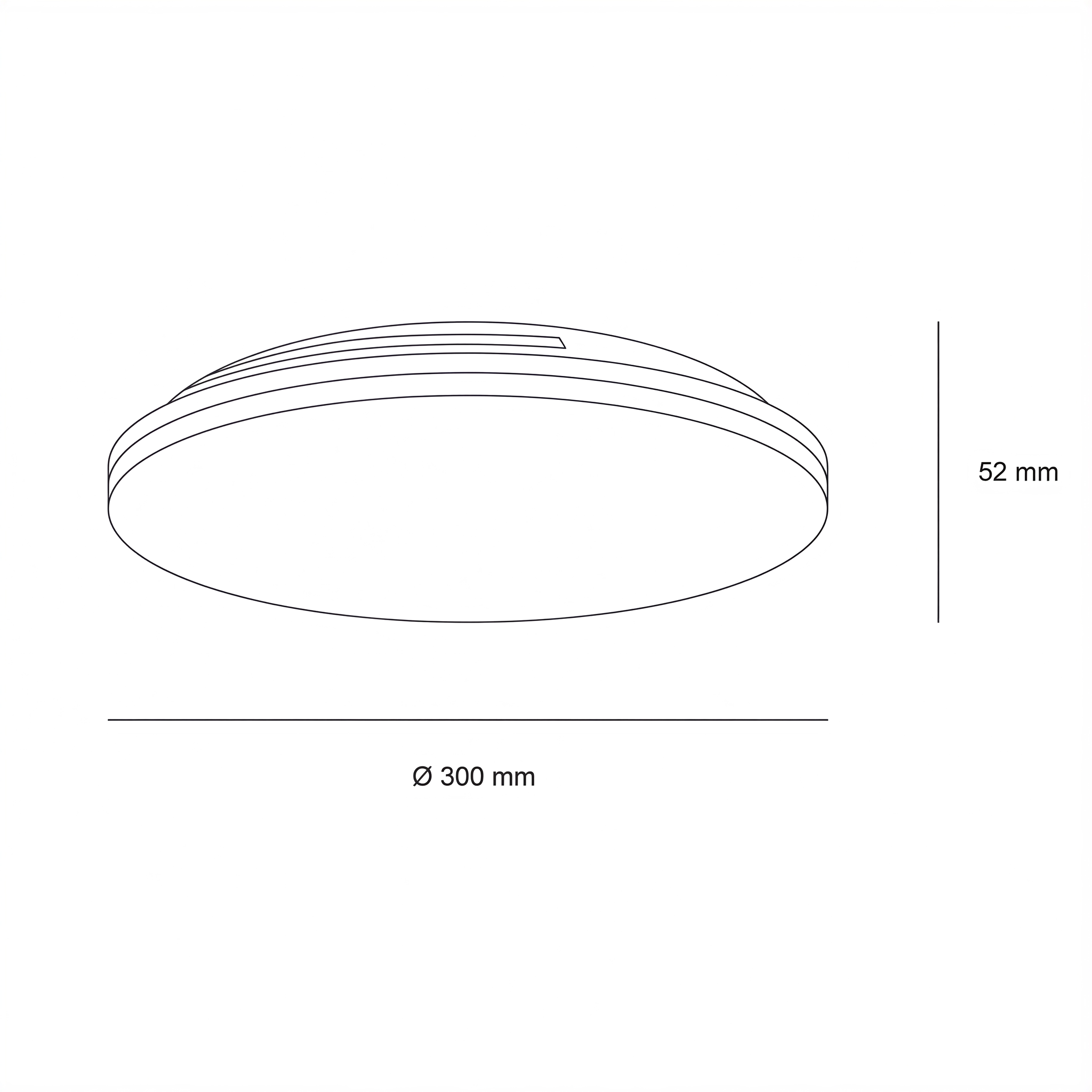 Кръгла LED плафониера Nitro | 3-CCT | IP44 | DIP switch