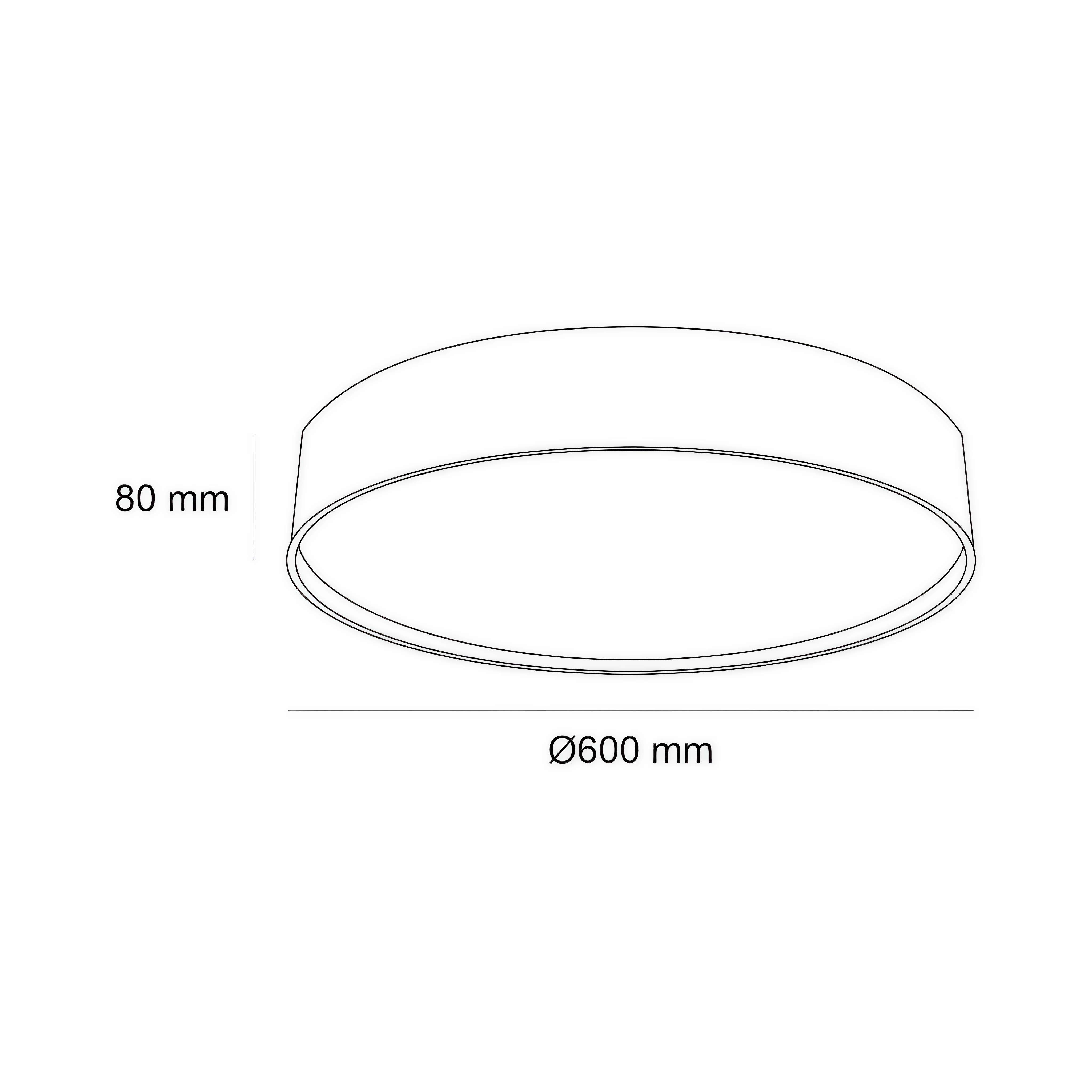 Кръгла LED плафониера Sphere | Широк ъгъл на светене | 44W | 3000K | IP44