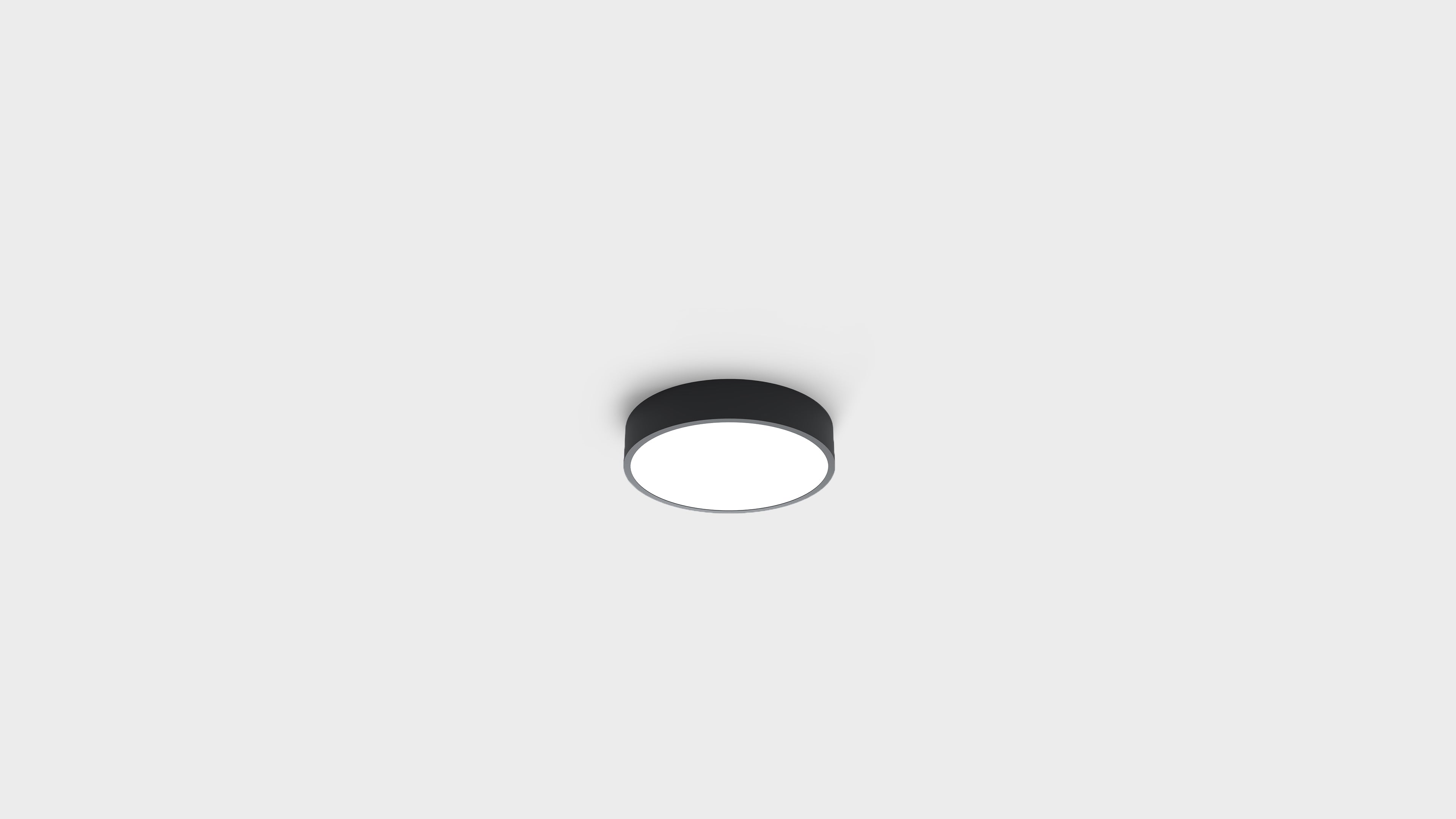 Кръгла LED плафониера Veny L | Ø50-60cm | Черен | 3000K
