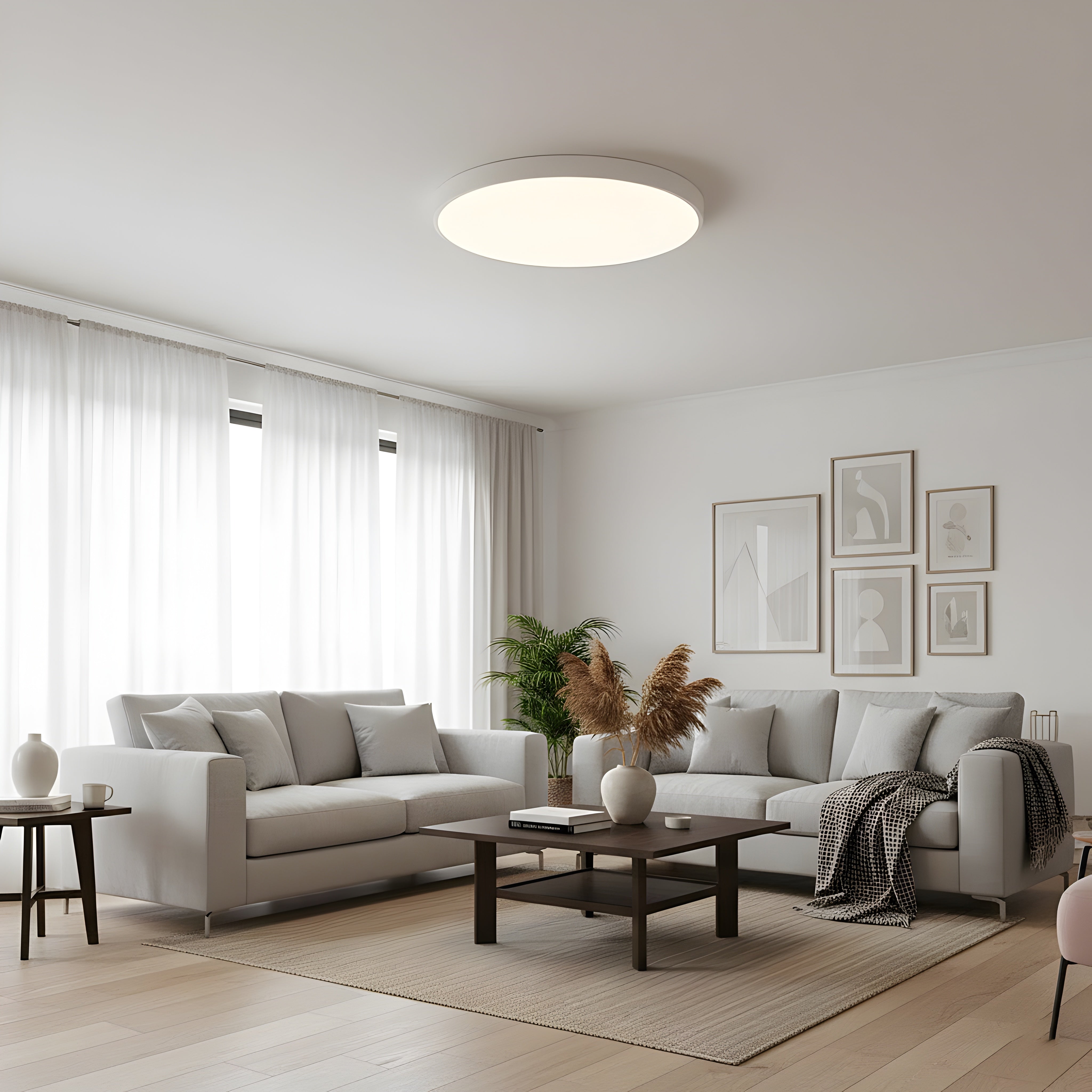 Кръгла LED плафониера Veny M | Два размера | 3000K
