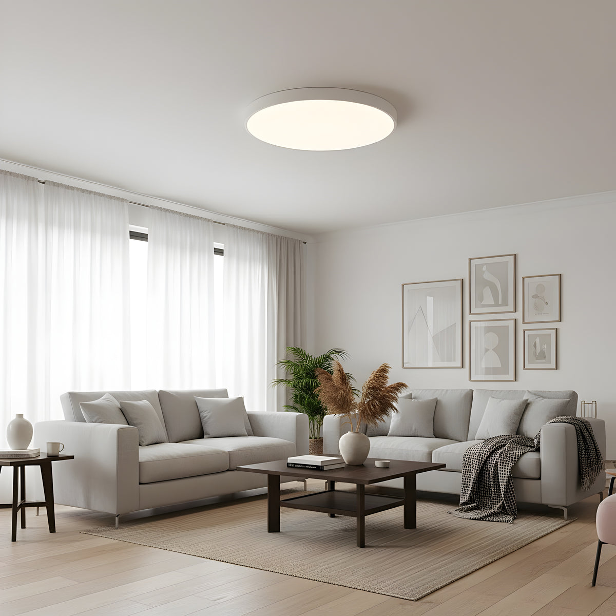 Кръгла LED плафониера Veny M | Два размера | 3000K
