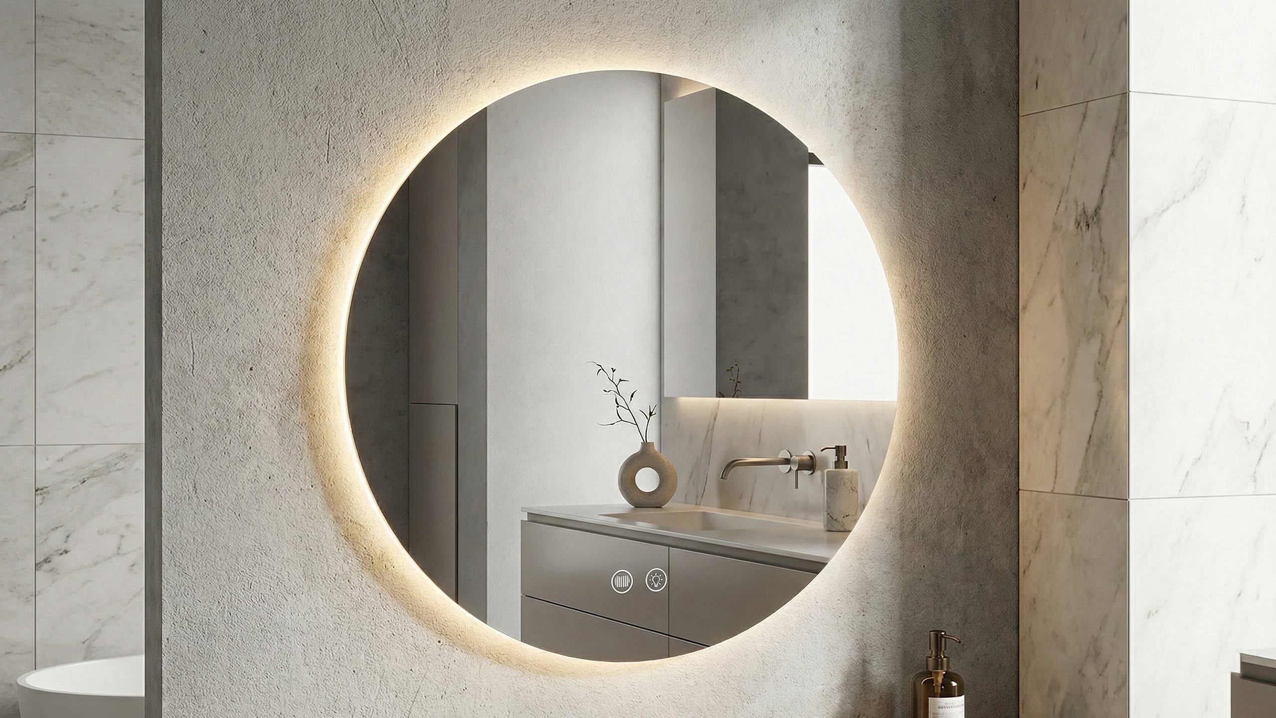 Кръгло LED огледало Circle 60cm | Anti Fog | Touch Control | IP44