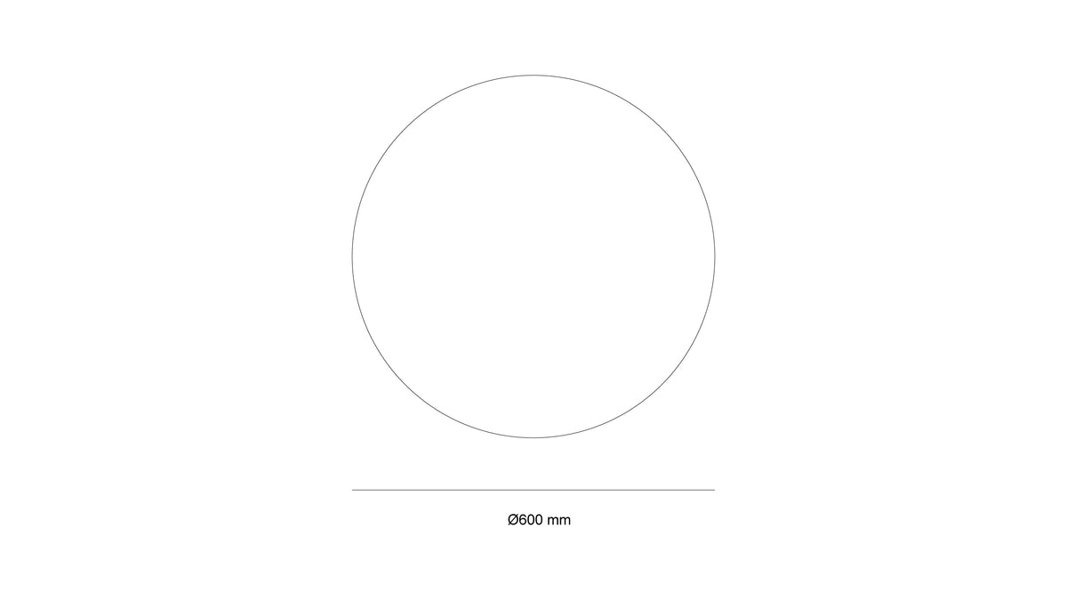 Кръгло LED огледало Circle 60cm | Anti Fog | Touch Control | IP44