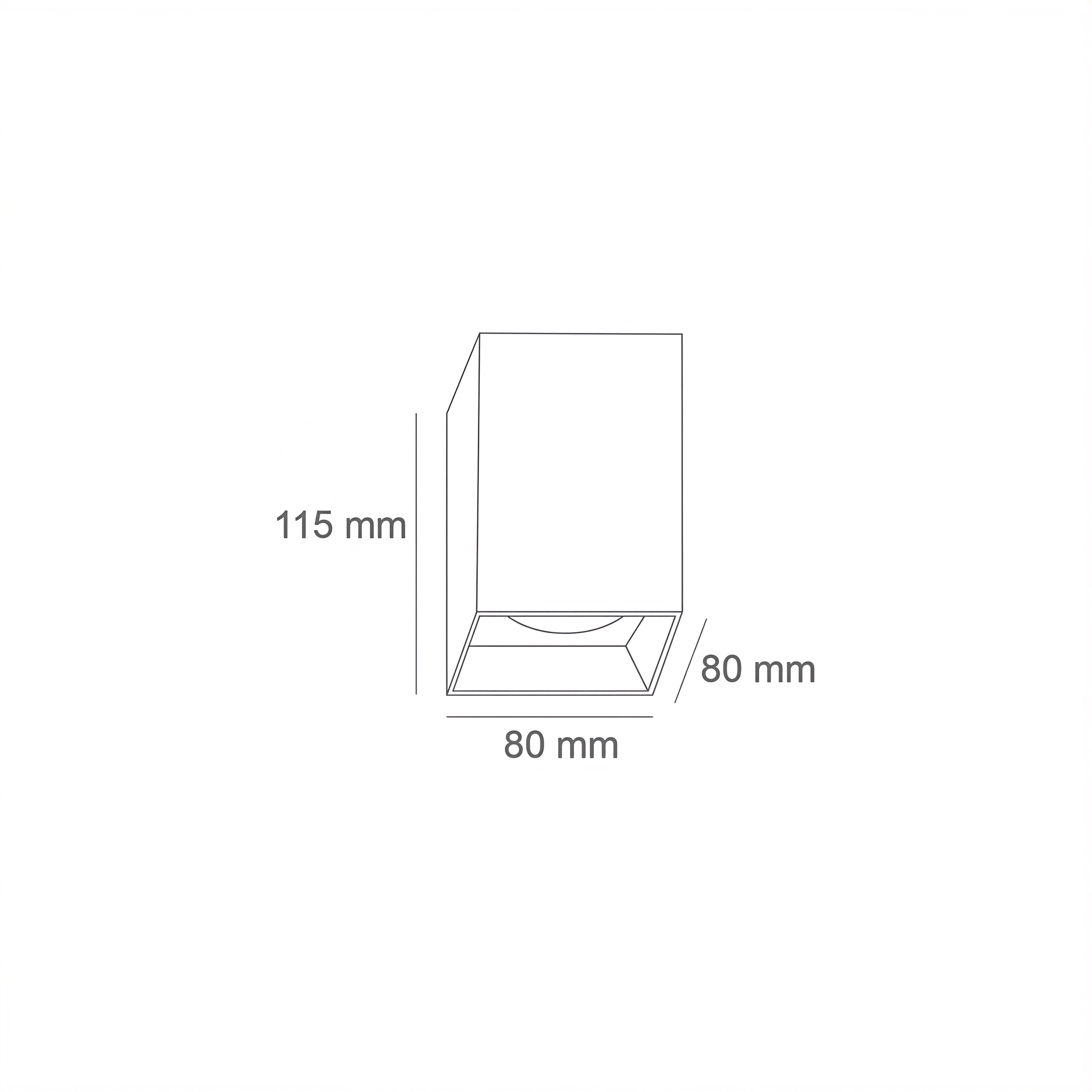Квадратна LED луна за външен монтаж Play Square GU10