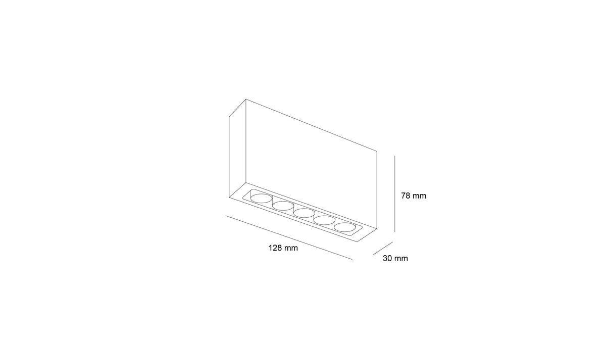 LED луна за открит монтаж Clamp | Правоъгълна | 10W | 3000K