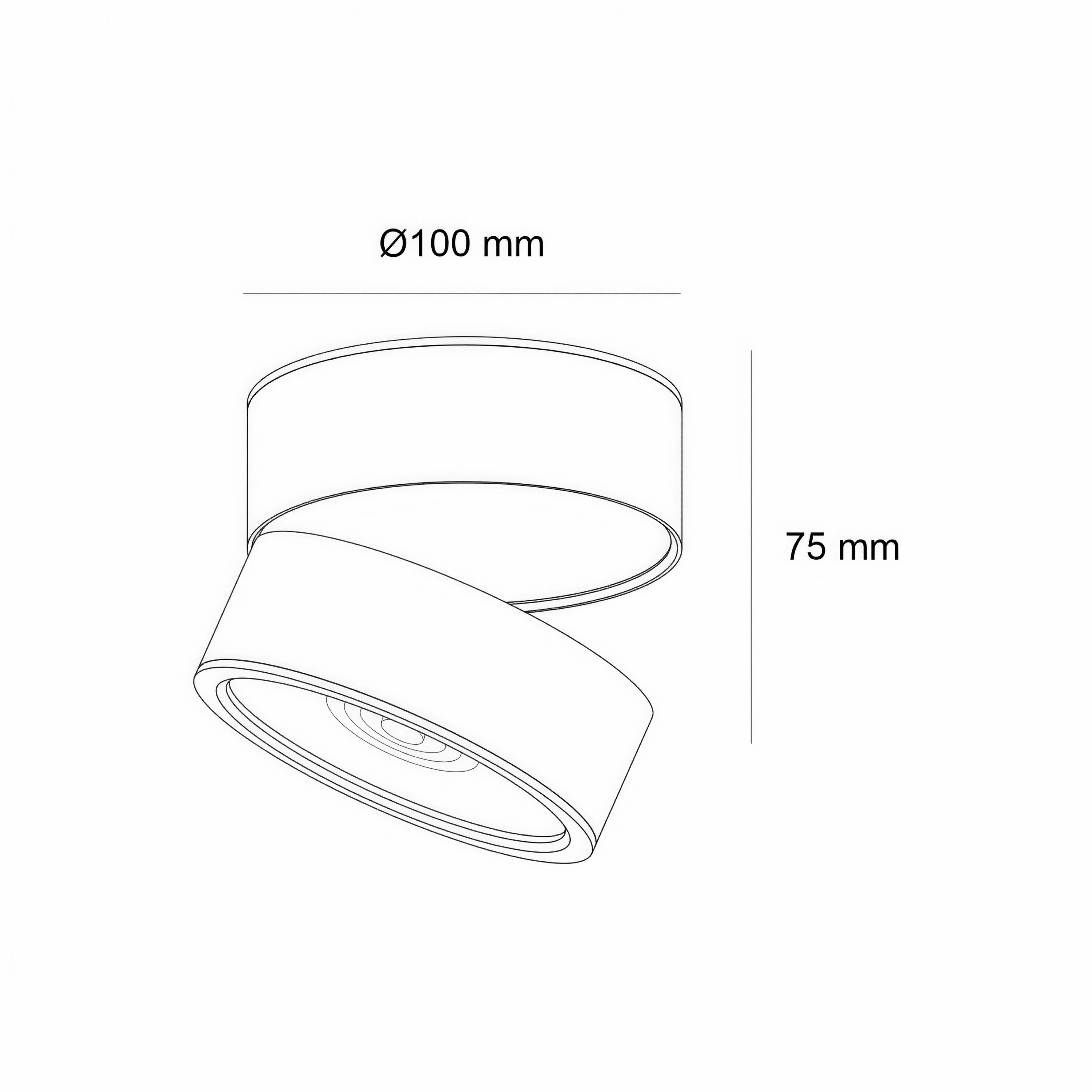 LED луна за открит монтаж Ronda | Регулируема | 12W | 3000K