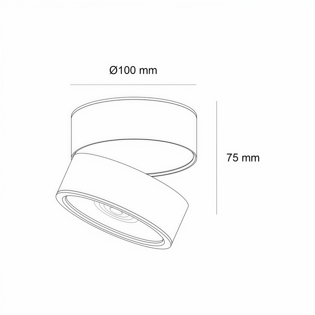 LED луна за открит монтаж Ronda | Регулируема | 12W | 3000K