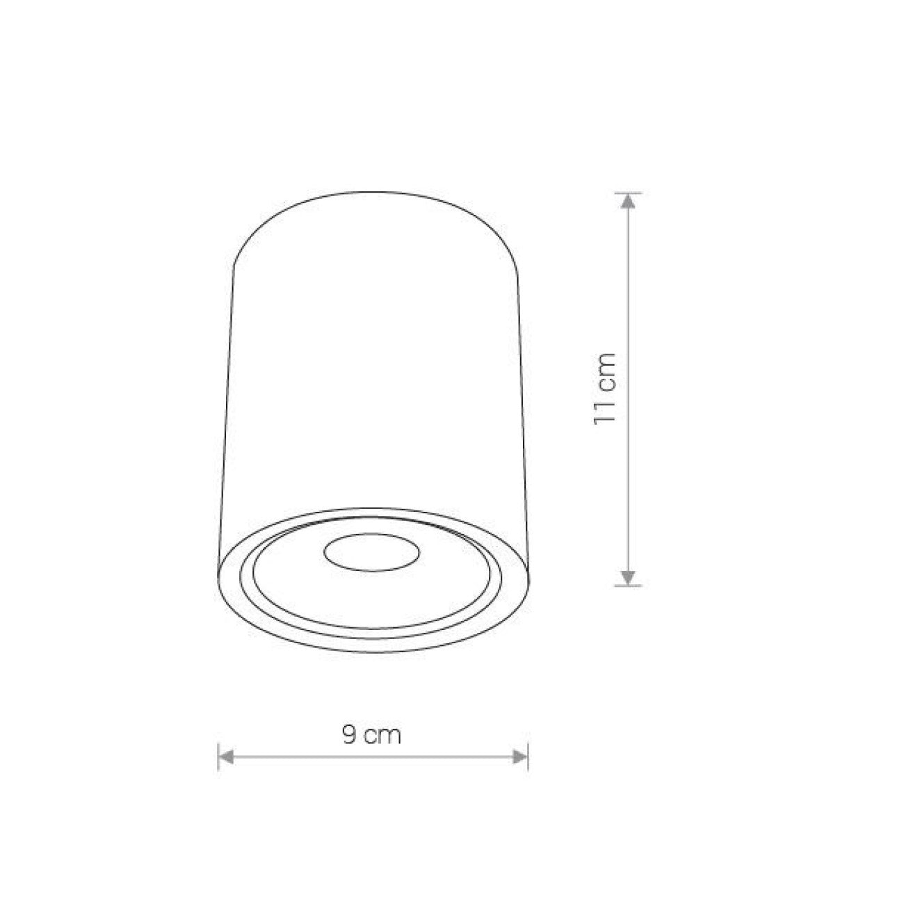 LED луна за външен монтаж Nowodvorski Edesa | IP54 | 3000K | Черен