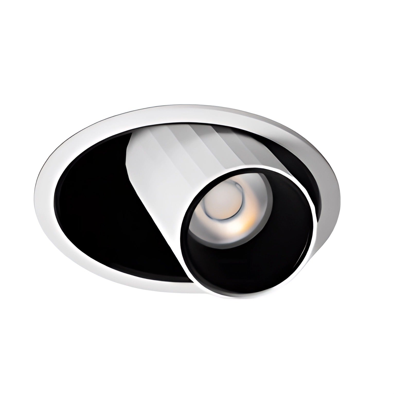 LED луна за вграждане Dani ВМ | Бяло с черно | 7W | 3000K