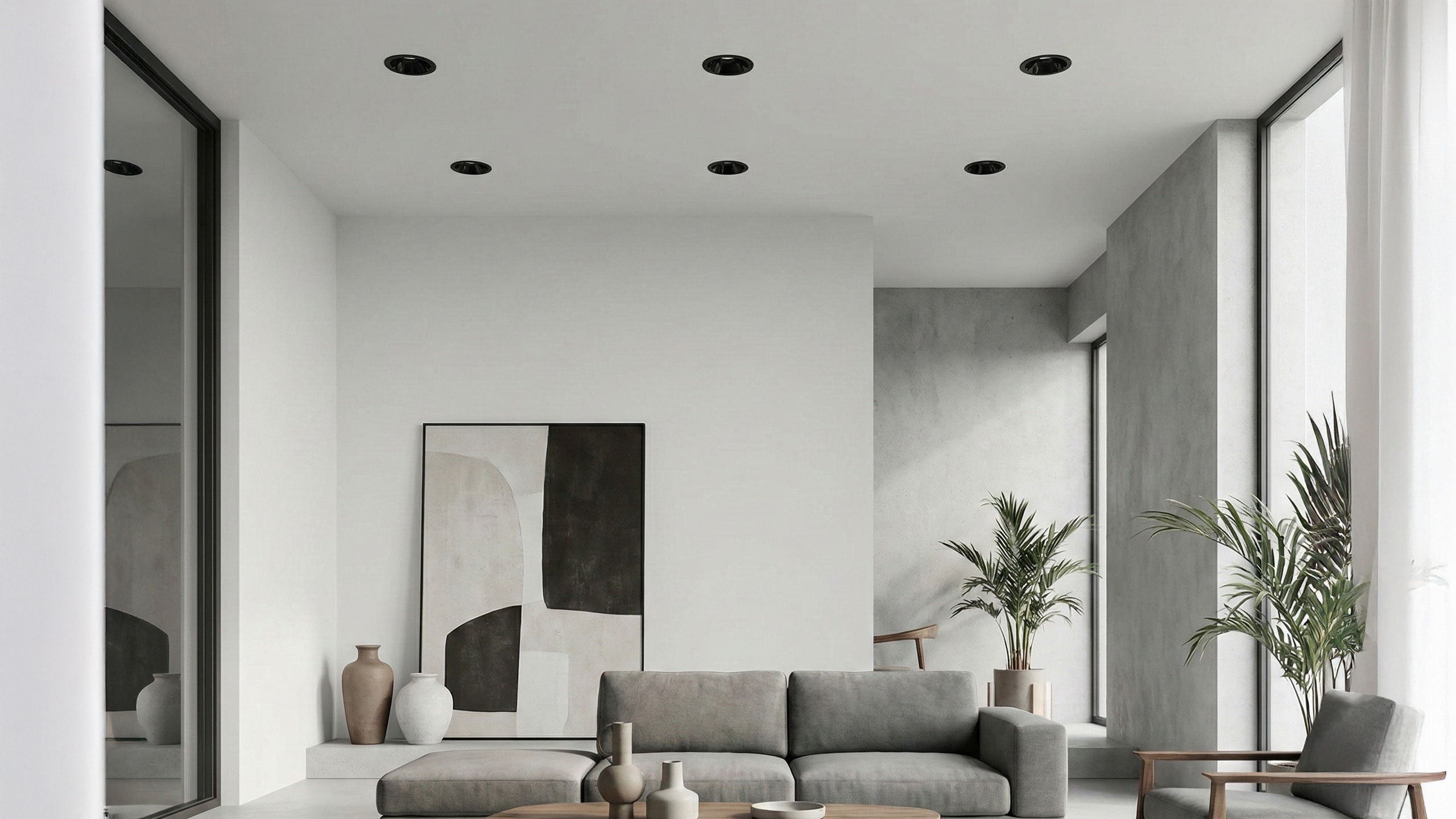 LED луна за вграждане Zara | Черен рефлектор | 20W | IP65