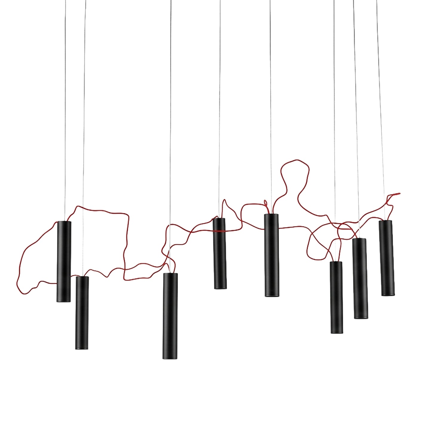 LED полилей Meteoro | Червен кабел | 3000K | 17W
